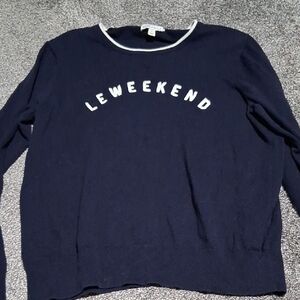 J. Crew Navy Blue 'Le Weekend' Sweater